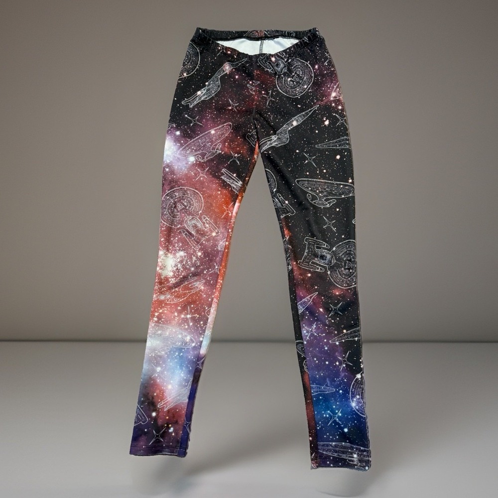 Star Trek Loot Crate Womens Leggings Size Large 2015 Galaxy Leggings New